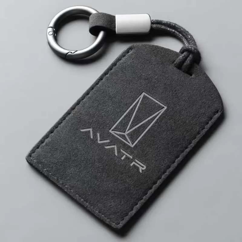 Original Car Color Leather Key Case Cover Fob For Avatr 07 06 11 12 Car Keyless Remote Key Card Kit Protector Accessories