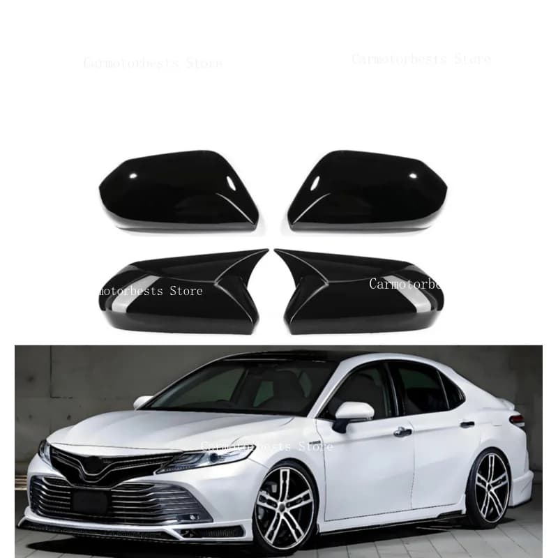 Car Rearview Side Mirror Cover Fit For Toyota Camry 8th 2018 2019 2020 2021 2022 202 Wing Cap Rear View Case Trim Carbon Fiber