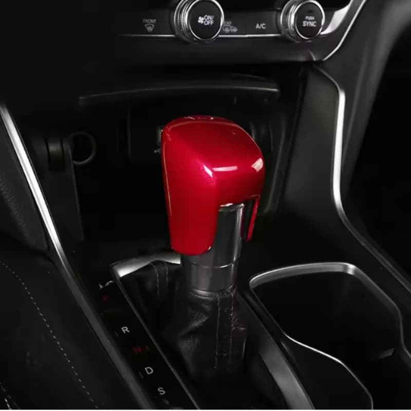For Honda Civic 11th Gen 2022-2024 Car Carbon Gear Head Shift Knob Handle Sticker Trim Covers Interior Decoration Accessories
