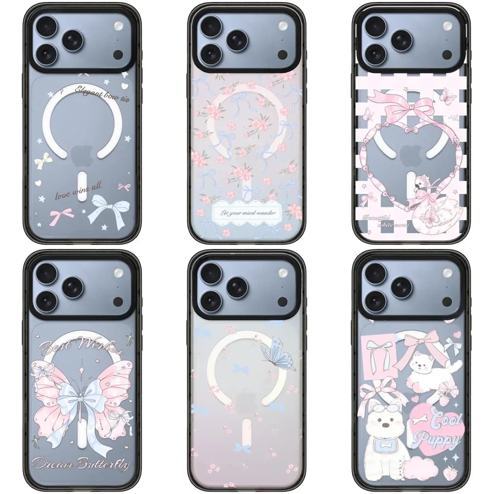 6091615 Impact Black Border Magnetic Case: Compatible with IPhone 18 17 16 15 14 13 Pro Max 17 Air