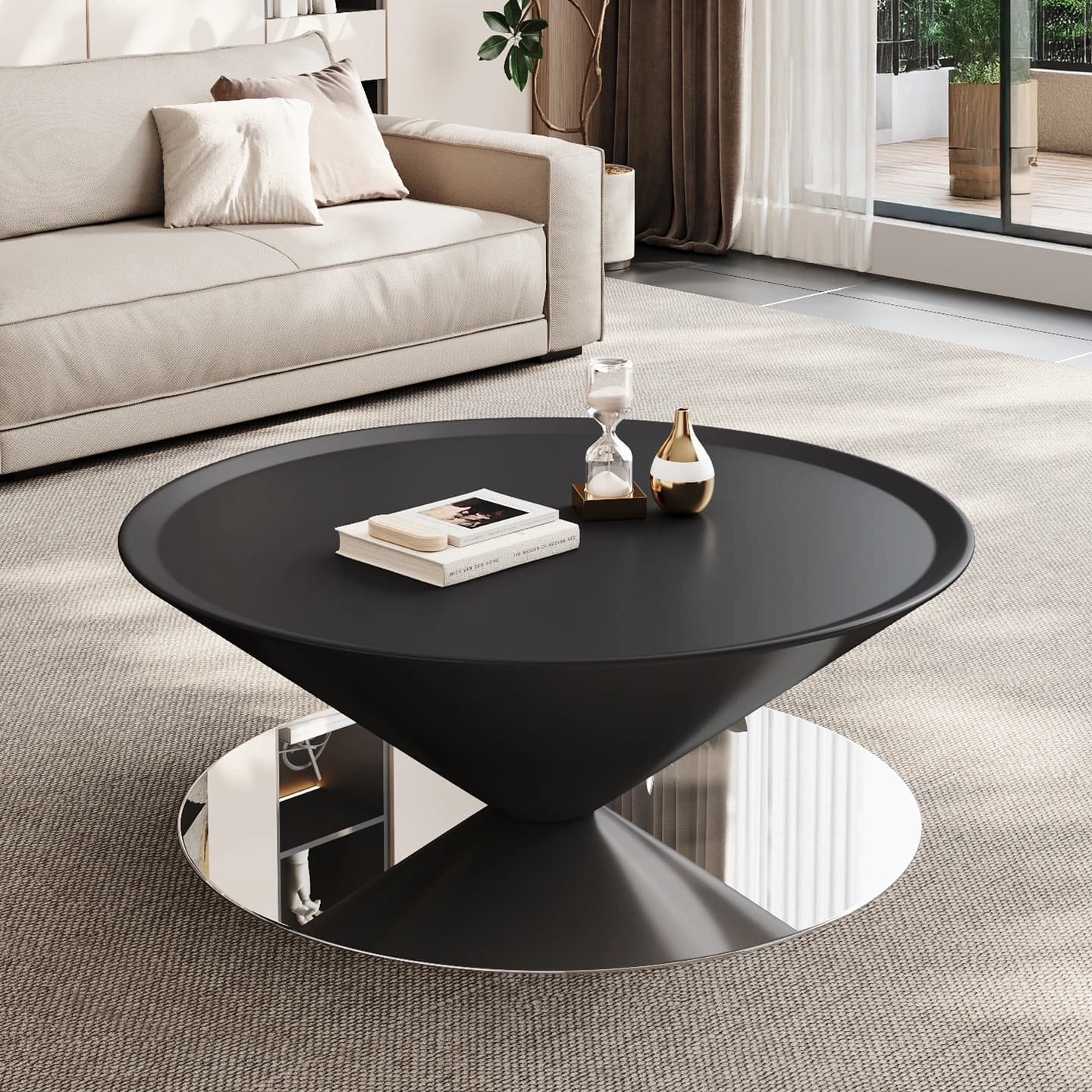 creative light luxury coffee table modern high-end simple flying saucer coffee table living room home couch tisch furniture