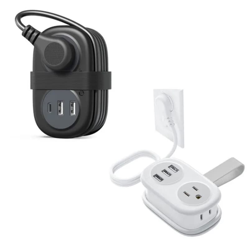 Foreign travel socket with USB porous charging portable storage