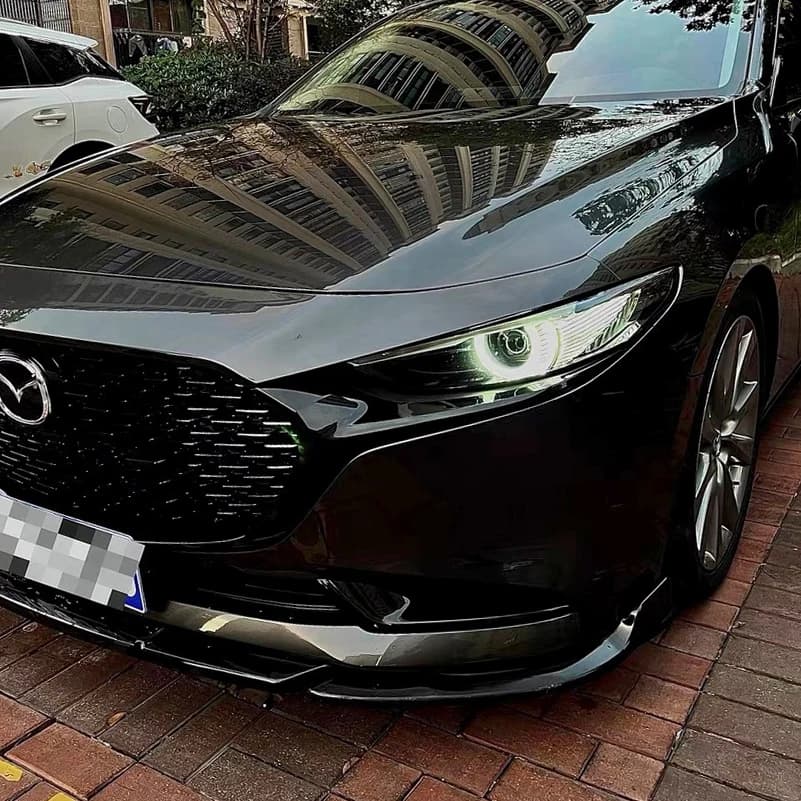 For Mazda 6 2014-2017 Front Bumper Lip Protector Diffuser Cover Sticker Trim Decorative Strips Car Styling Auto Accessories