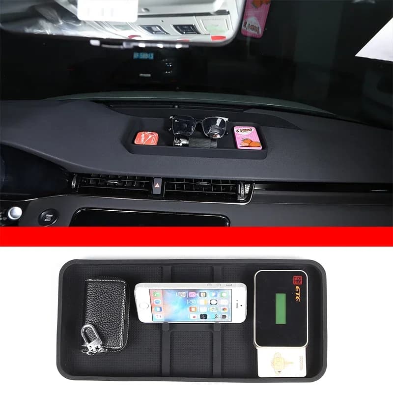 For Land Rover Range Rover Evoque 2024 Black car styling Car Dashboard Multi-function Mobile Phone Anti-slip Mat Car Accessories