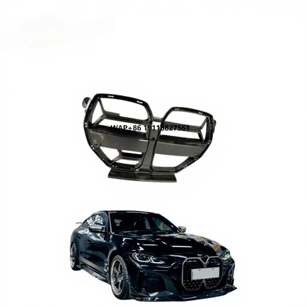 New for M3 M4 G80 G82 CLS Style Full Dry Carbon Fiber 3K Twill Glossy Grill Protection & Decoration 2021+