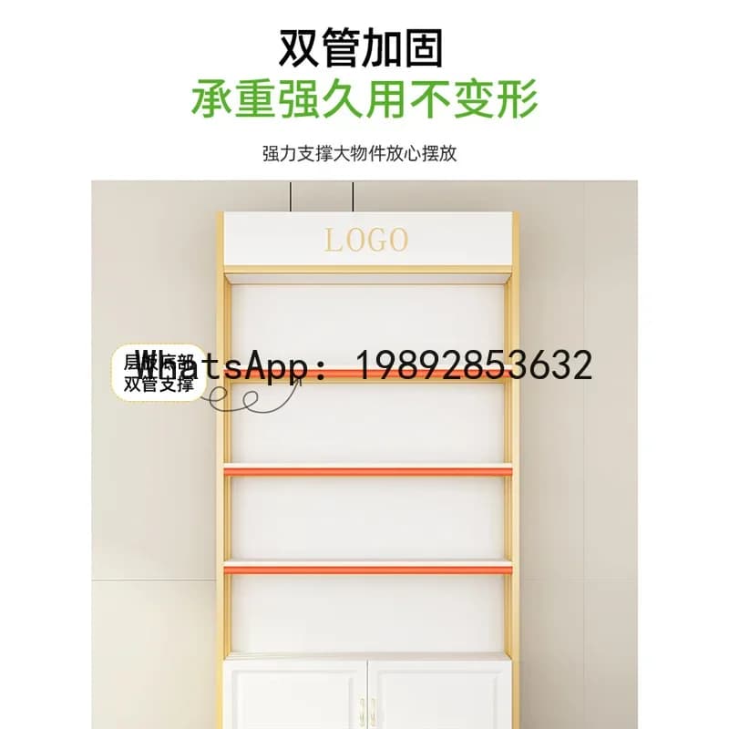 a22 mask display cabinet, cosmetic display stand, multi-tier nail art display case