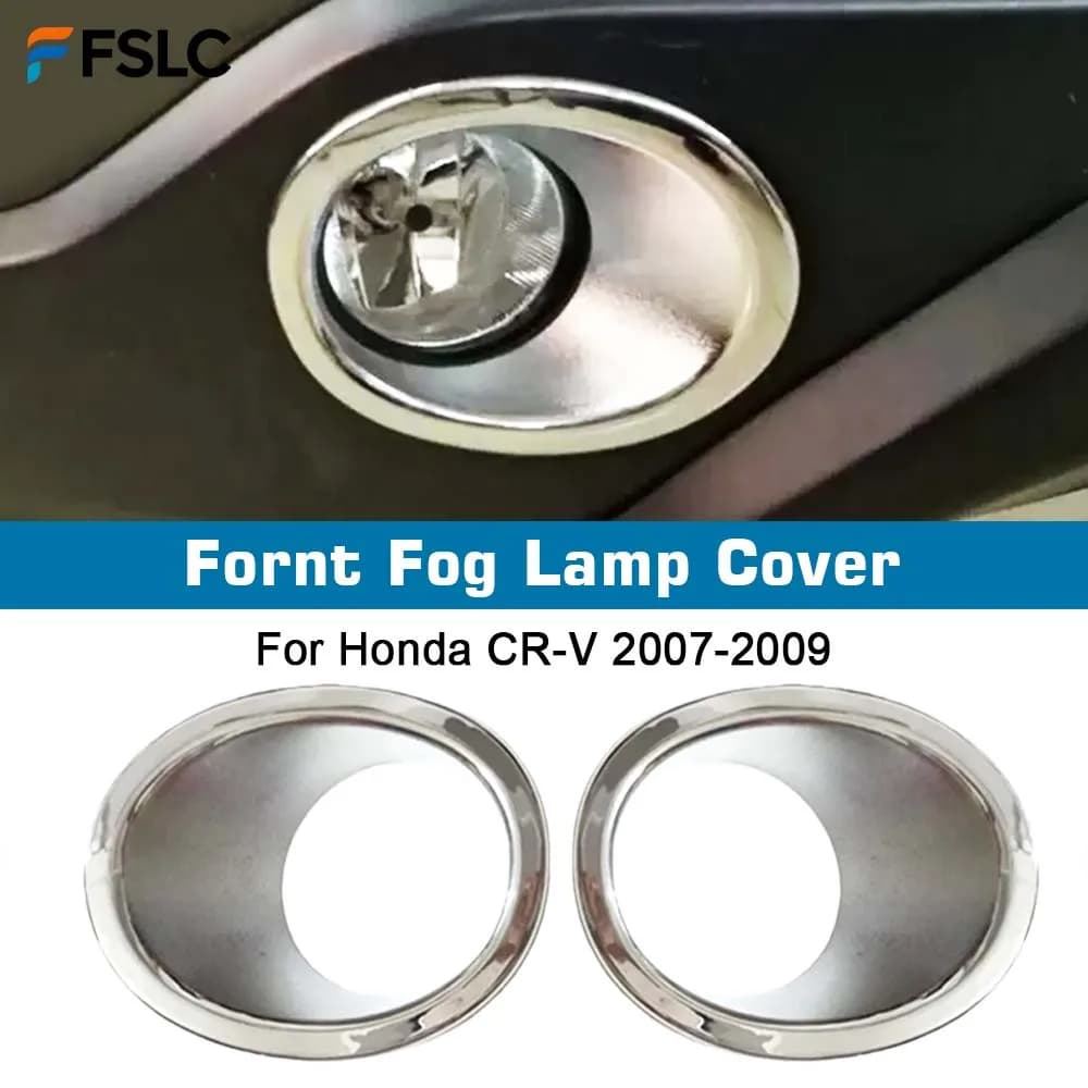 ⭐Genuine⭐ Front Bumper Fog Light Trim For Honda CR-V CRV 2009 2008 2007 Foglight Lamp Cover Reflective Sticker Decor Accessories