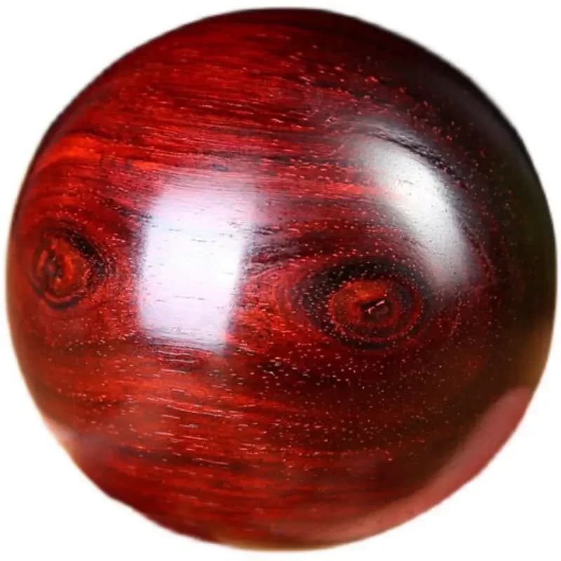 Leaf red sandalwood carving exercise ball handball health ball