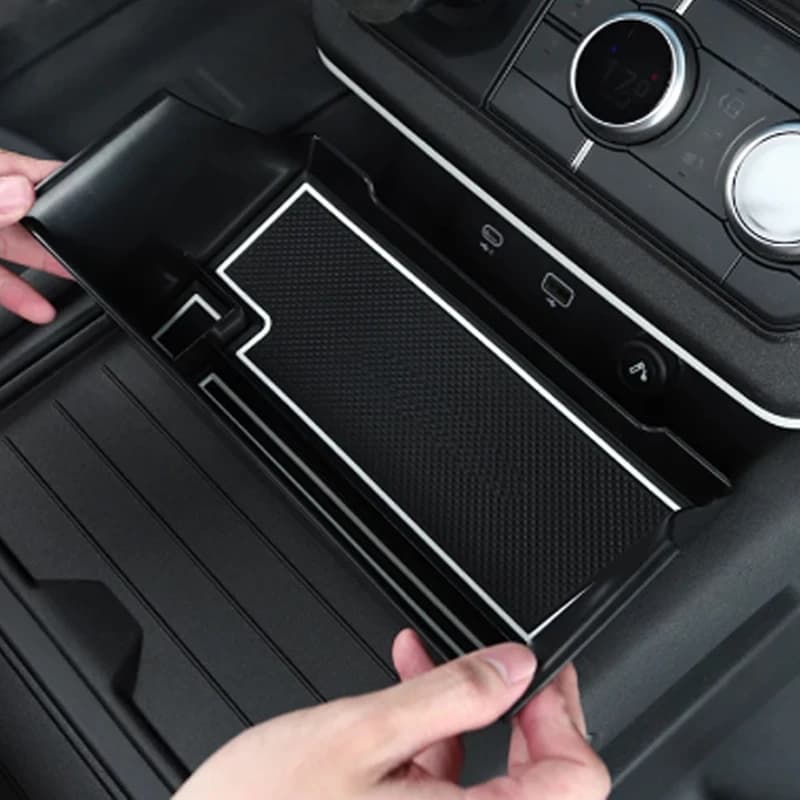Car Center Console Armrest Storage Box Organizer Tray Car Accessories Interiors 2020-2024 For Land Rover For Defender 90 110
