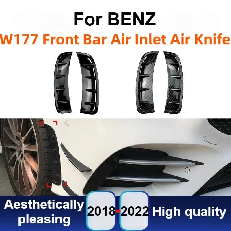 AMG Look Front Bumper Air Intake Duct For Mercedes A Class A180L A200L 2018-2022 Car Styling Tuning Parts Decoration Kits Sporty