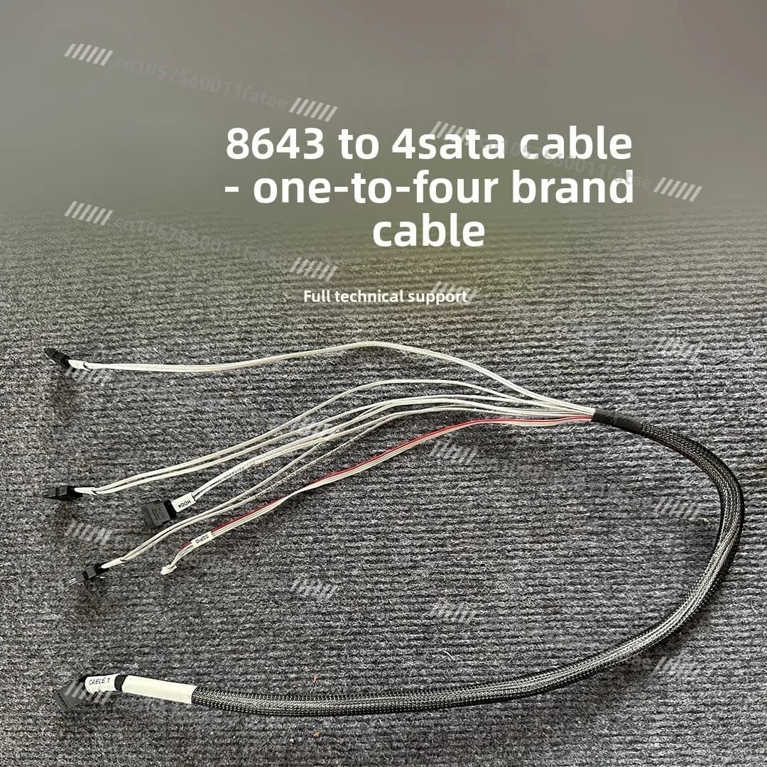 Original 8643 to SATA Forward Cable 1 to 4 Adapter High Speed Data Transfer