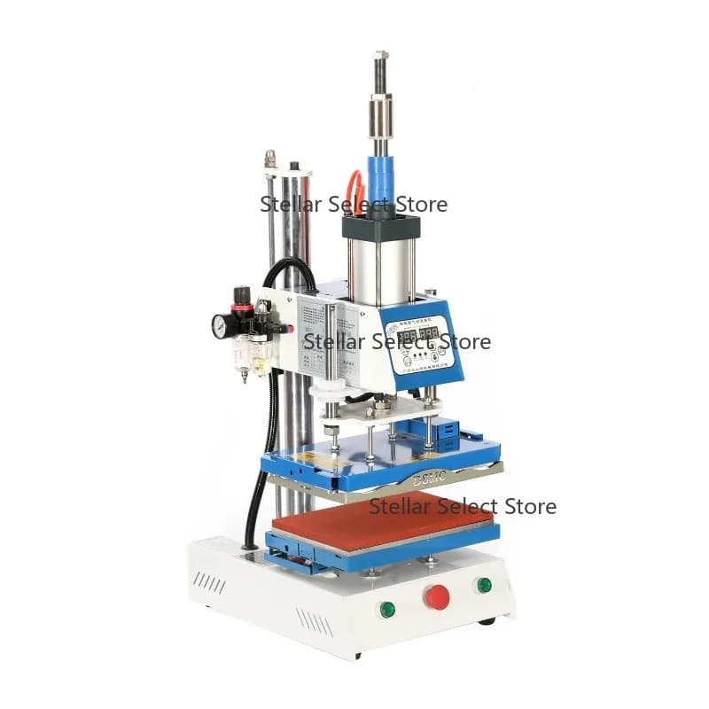 20x30cm Pneumatic Heat Press Machine 3d Fabric Leather Embossing Machine logo Hot Stamping Machine