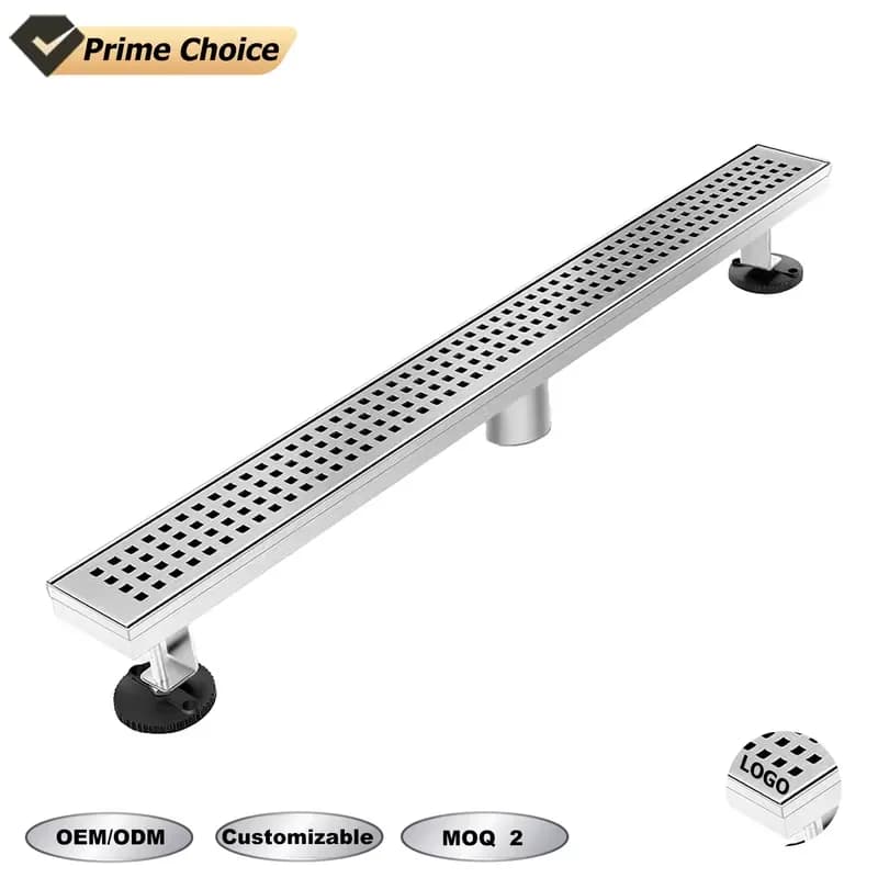 for Polished Modern 304 Stainless Steel Drain Pipe Grille Removable Adjustable Eco Friendly Anti Corrosion Bathroom Sink