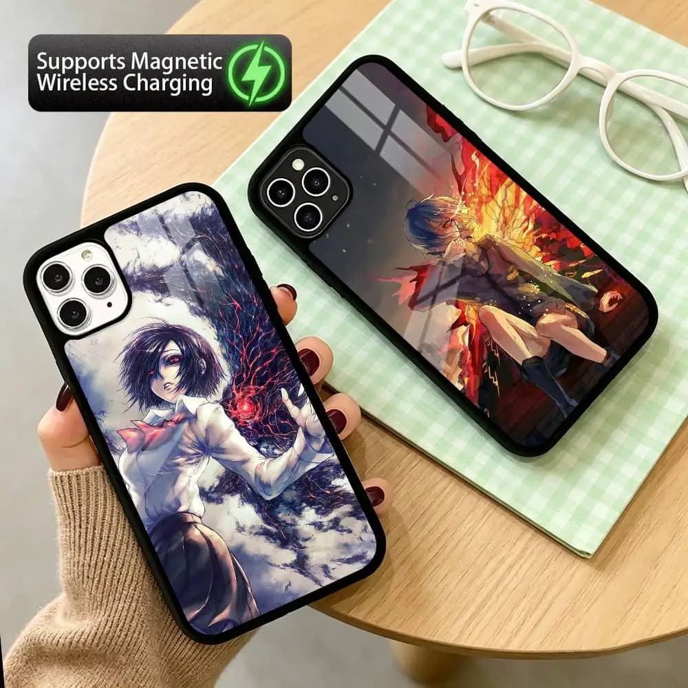 A-Anime T-Tokyo Ghoul T-Touka Kirishima  Phone Case For iPhone17,16,15,14,13Plus,Pro Supports Magnetic Wireless Charging
