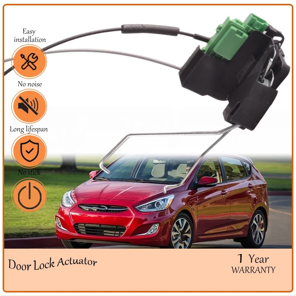 Front Passenger Right Door Lock Replacement Kit, matches Hyundai Accent 2011-2017 oe 813201R130,81320-1R130,DLA1485,81320-1R000