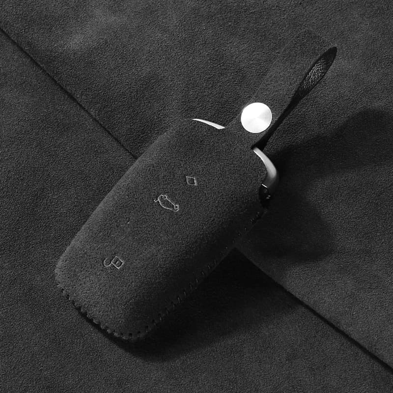 Suede car key case Cover for BMW F10 F20 F30  F25 F34 F36 X1 X3 X4 M235i E90 1 2 3 5 7  Key Protection Shell Made of Accessories