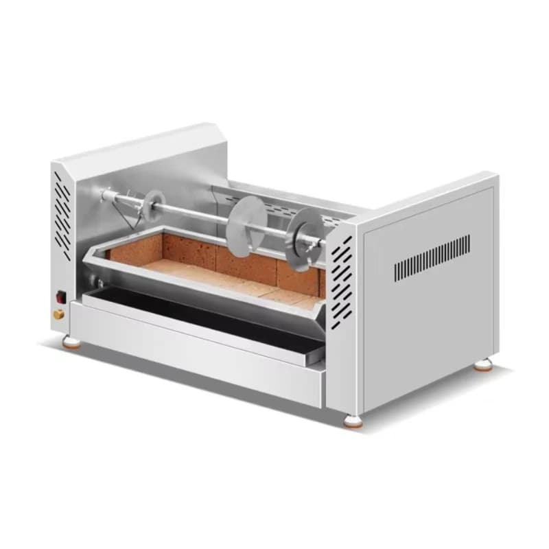 Commercial Charcoal BBQ Kebab Machine Stainless Steel Shawarma Machine with Fan
