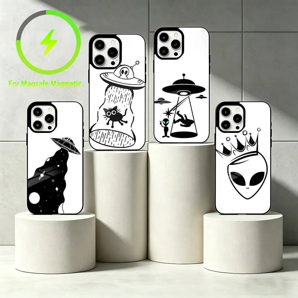U-ufo Phone Case For iPhone 17,16,15,14,13,12,Plus,Pro,Max For Magnetic Wireless Charge