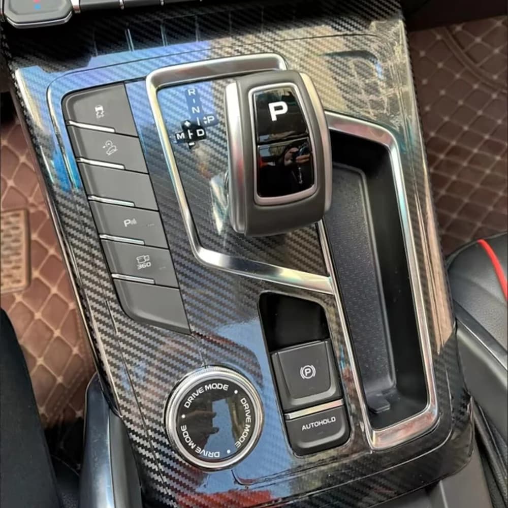 For Geely Atlas PRO 2021-2024 InteriorCentral Control Panel Door Handle Carbon Fiber Stickers Decals Car Styling Accessorie