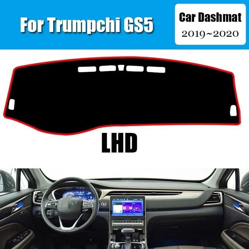 Car Dashboard Cover Dash Mat For Trumpchi GS5 2019~2020 Non-slip Sun Shade DashMat LHD Car-styling Suede Leather Anti Reflective