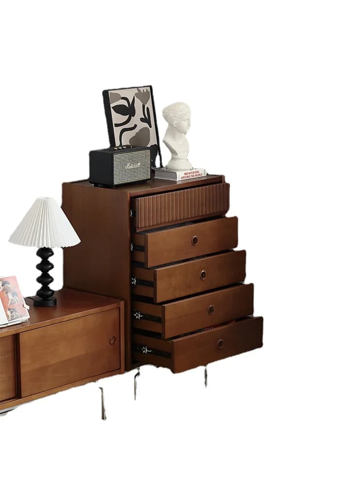 YFY  Chest of Drawers Nordic Retro Small Apartment Bedroom Storage Large Capacity