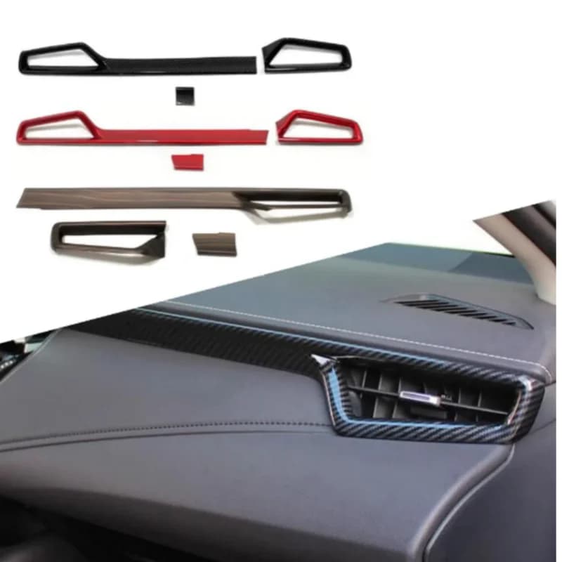 LHD Front Center Console Air Condition Vent Outlet Cover Trim Car Accessories Interior For Toyota E210 2019 - 2022