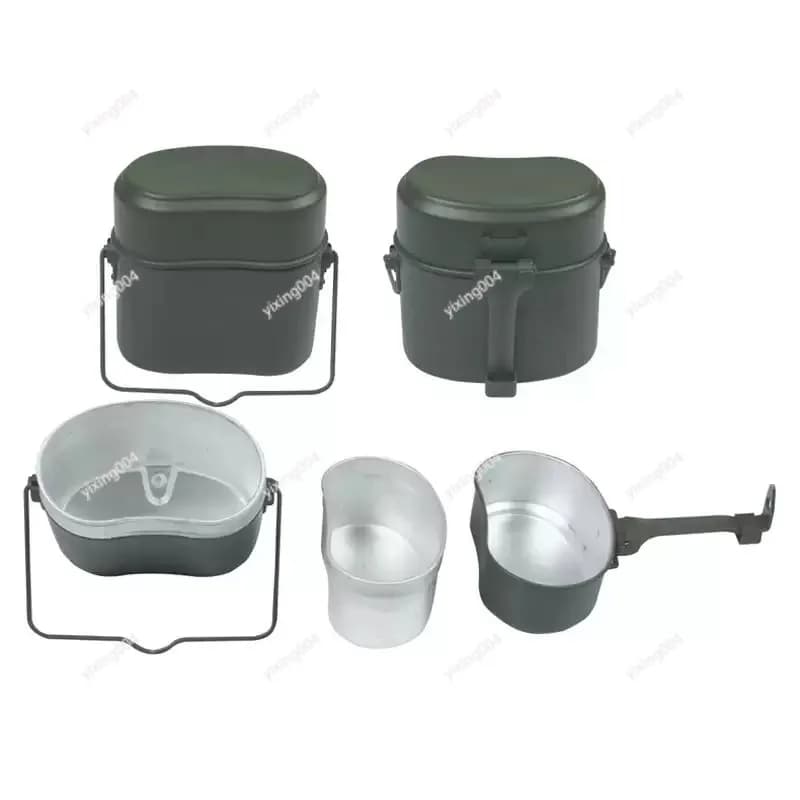 Outdoor Multi-functional Camping Cook Set Lunch Box With Water Bottle For Picnic Cooking