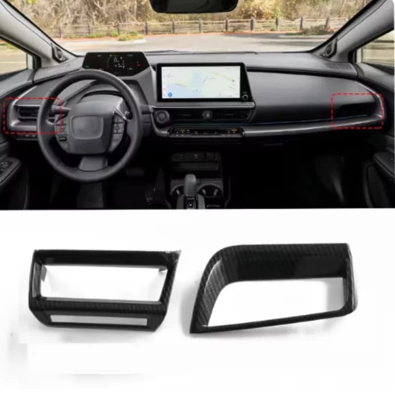 For Toyota Prius 60 Series 2023 2024 front Dashboard Side Air Outlet left right air conditions oultet cover Sticker Accessories