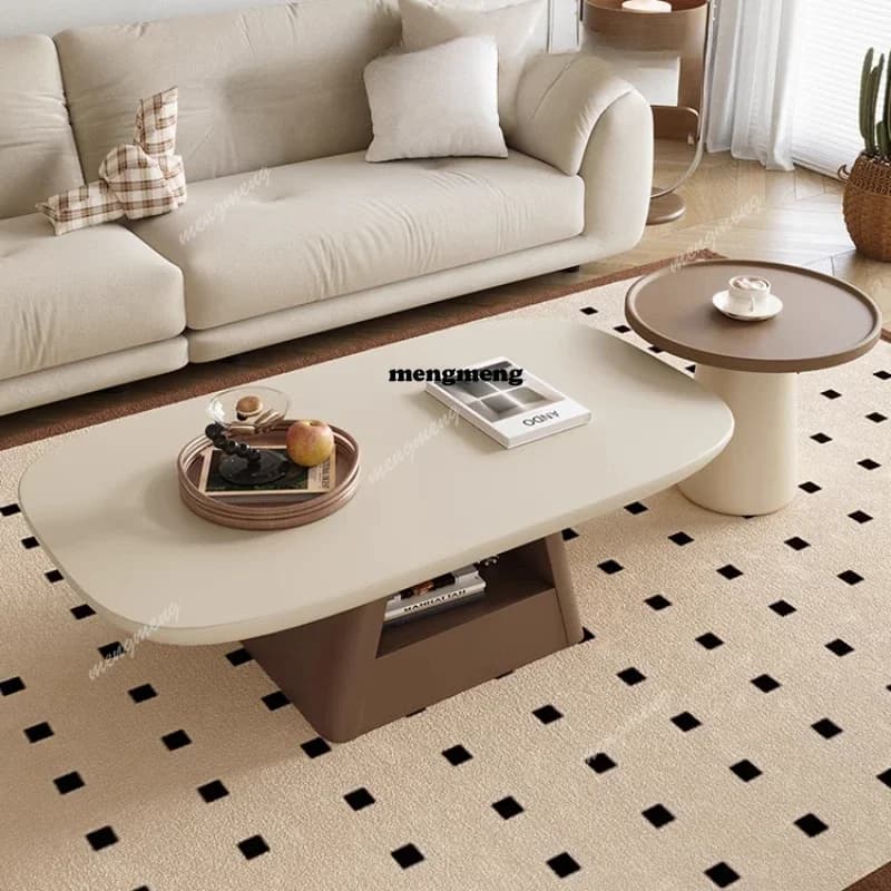 Vintage Simple Side Table Aesthetic Italian Clear Decoration Coffee Table Unique Design Living Room Mesa Auxiliar Furniture