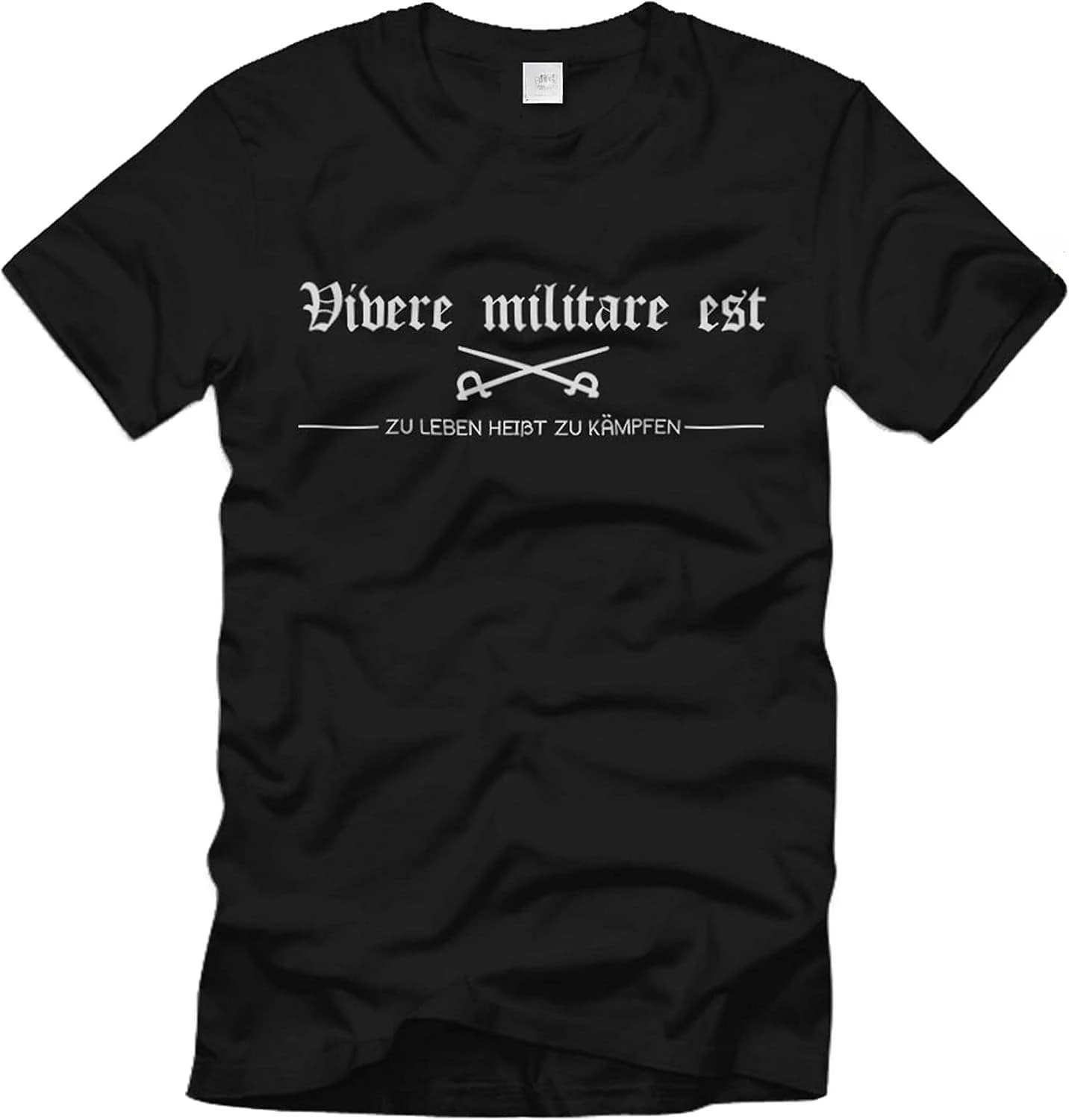 Live Military EST Living Means Fighting the Army of the Bundeswehr 100% cotton O-neck short sleeve  printed T-shirt。