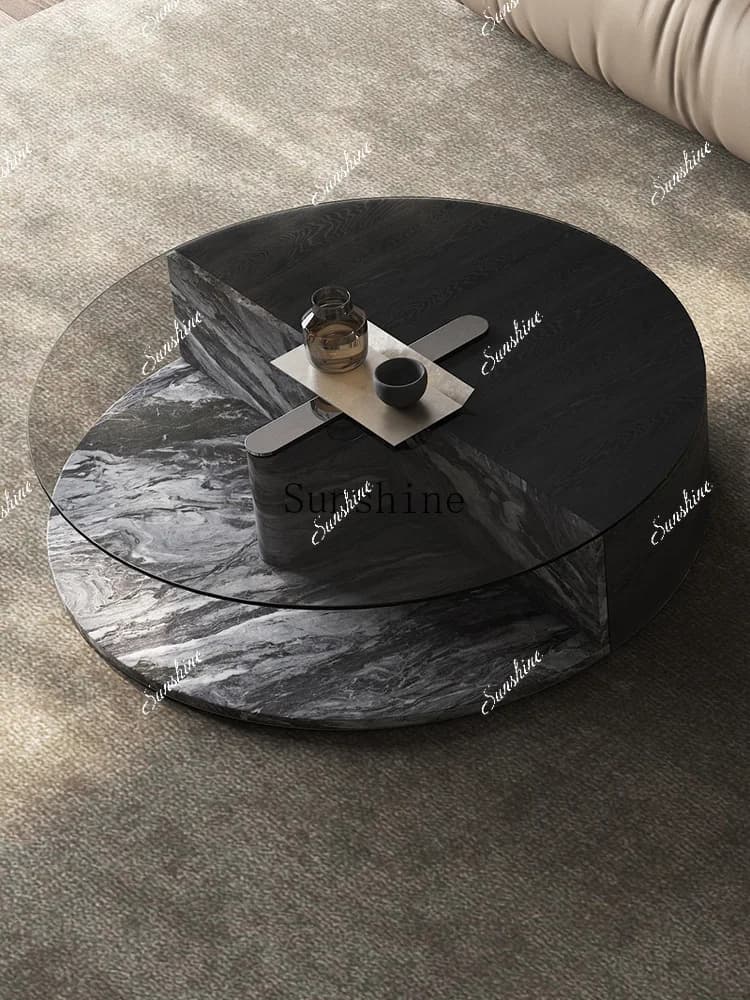 Creative size apartment simple household living room rock slab coffee table  FT