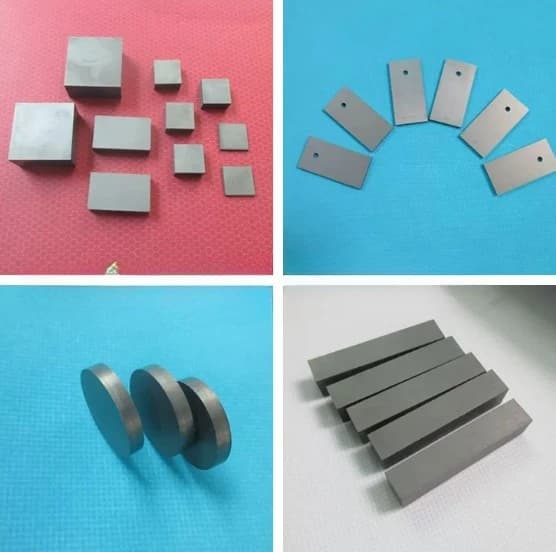 Pressureless Sintered SiC Ceramic Plates Custom Square Wear Proof Bullet Resistant