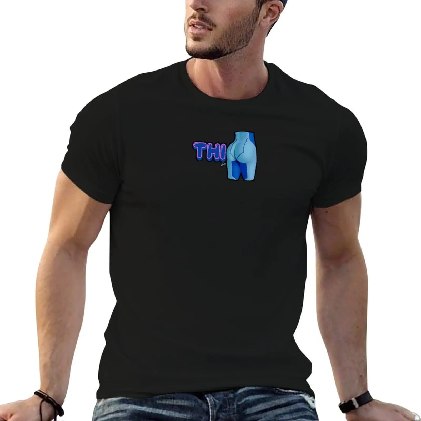 THICC - Samus Aran T-Shirt street wear fashion shirts Men's t shirts