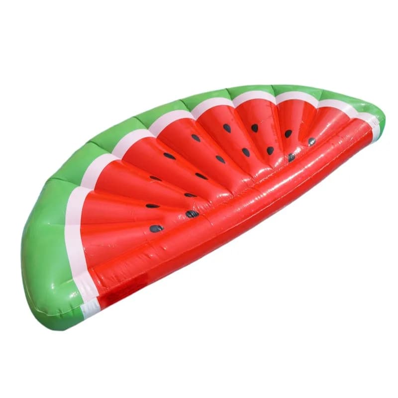 Inflatable watermelon floating row water deck chair, adult mount pvc thickened swimming ring outdoor buoy bed