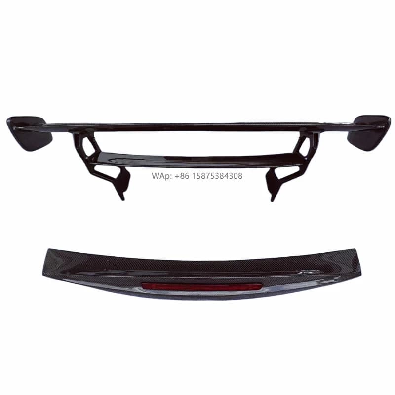 For GT GTS GTR Upgrade BS Style Rear Spoiler Carbon Fiber Body Kit Front Bumper Rear Bumper Side Skirts