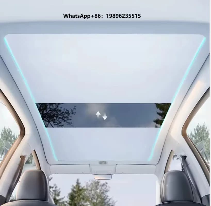 Roof Sunshade New Style Y Juniper Car Sunroof Voice Control Sunshade Car Sunshade Interior 2025 2026