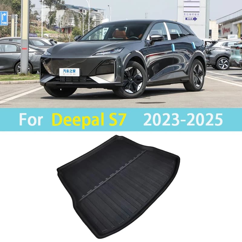 Car Trunk Mat For Deepal S7 2025 Changan S07 Accessories 2023 2024 Auto Waterproof Boot Luggage Tray Floor Liner Pad Cargo Cover