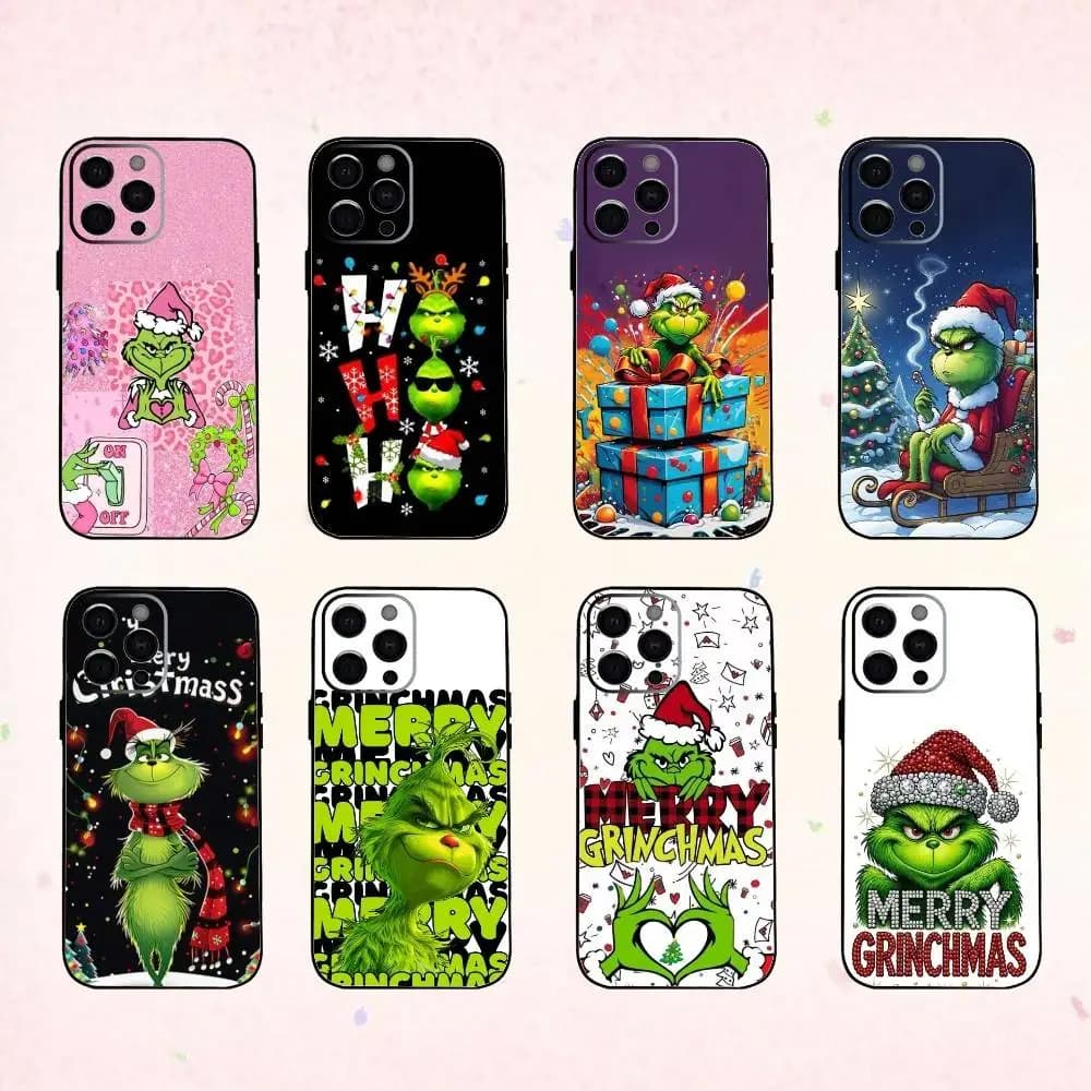 C-Christmas G-Green M-Monsters   Phone Case Silicone Soft For IPhone 17 16 15 14 13 12 11 X XR Plus Pro Max Plus