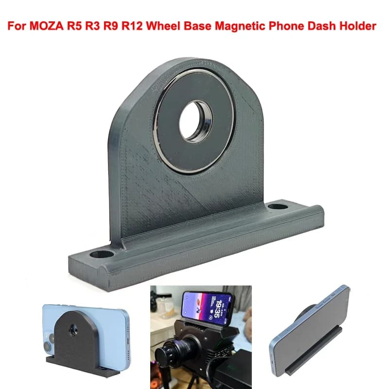 For MOZA R5 R3 R9 R12 Wheel Base Universal Magnetic Phone Dash Holder