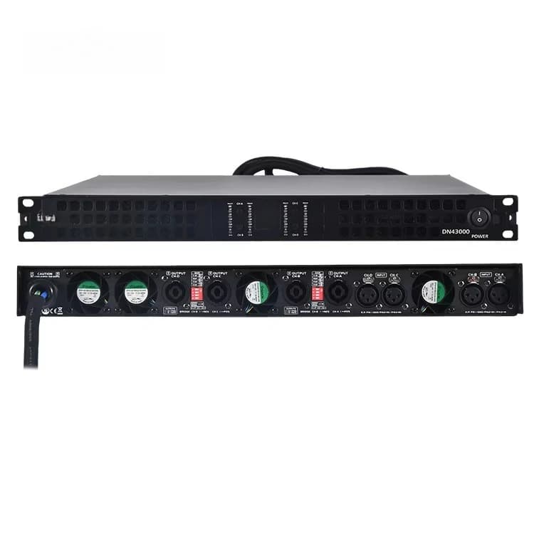 High Quality Power Amplifier Class D 1U 4 Channel 4x5000W Professional Audio Power Amplifier