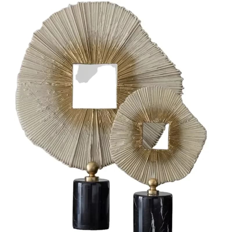 High-End Eco-Friendly Soft Decoration Home Entrance Ornaments Cross-Border Home Furnishings Model Hollow Resin Crafts Sales
