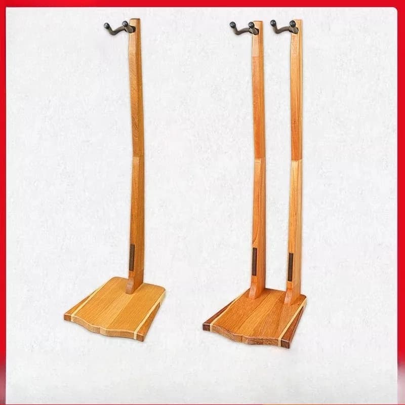 Household handmade solid wood guitar bracket, vertical stand floor piano rack, hanger guitar accessories
