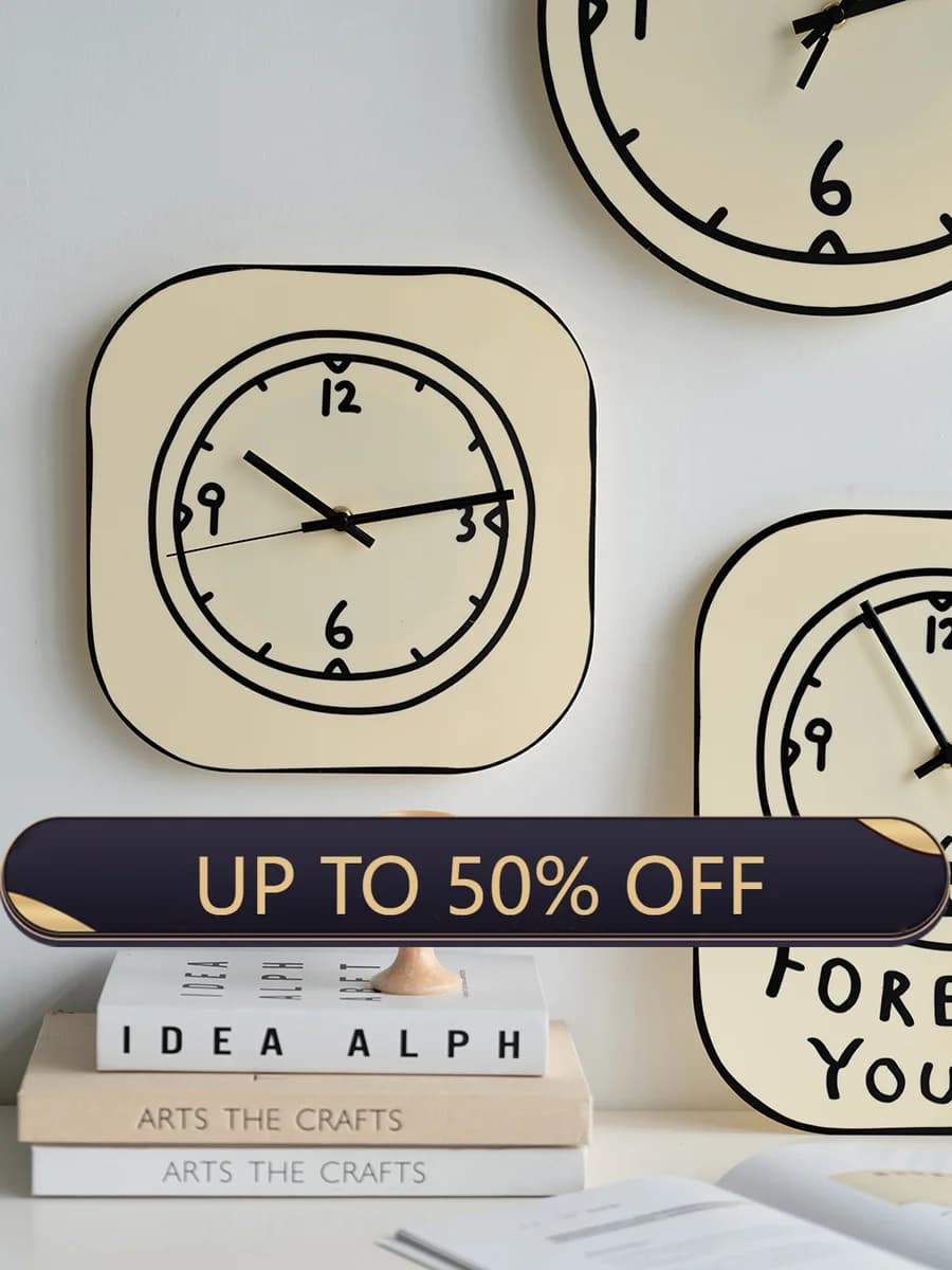 Scandinavian Minimalist Acrylic Wall Clock Living Room Wall Creative Decorative Silent Clock Ornaments