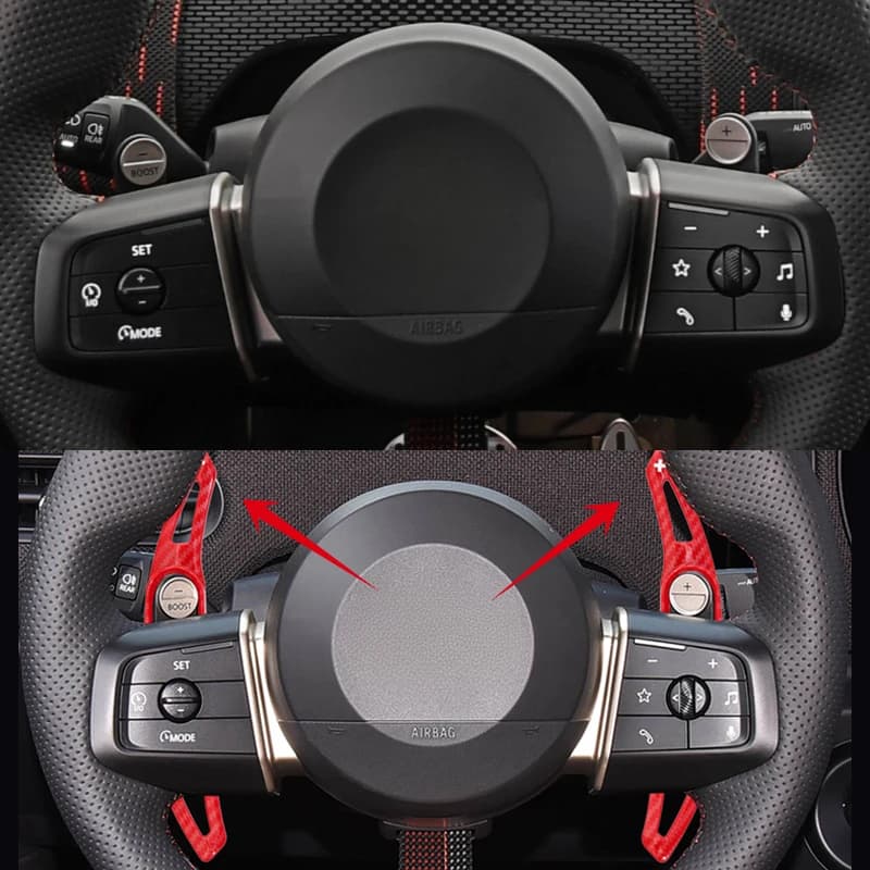 Car Steering Wheel Shift Paddle DSG Extension For Mini Cooper S Countryman U25 F65 F66 2024 2025  ABS Trim Accessories