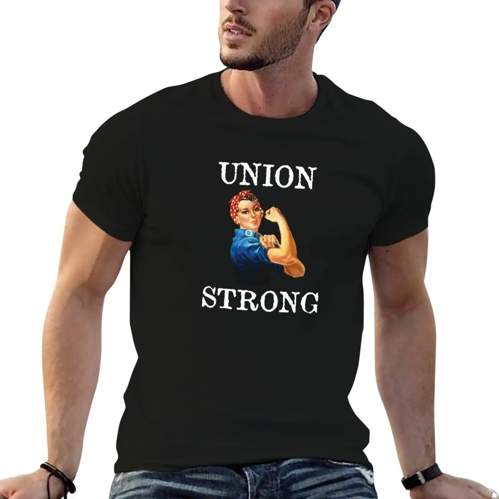 Union Strong and Solidarity T-Shirt blanks vintage t shirts funny t shirts men