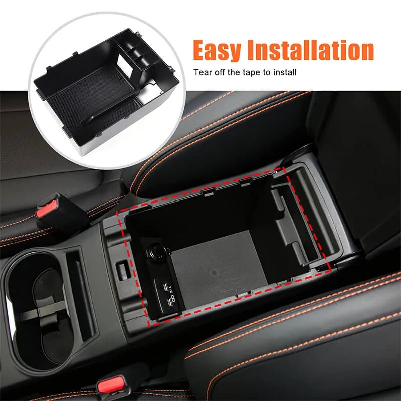 for Subaru XV 2018 2019 2020 2021 2022 Car Styling Car Armrest Storage Box Cover Center Console Tray Car Accessories