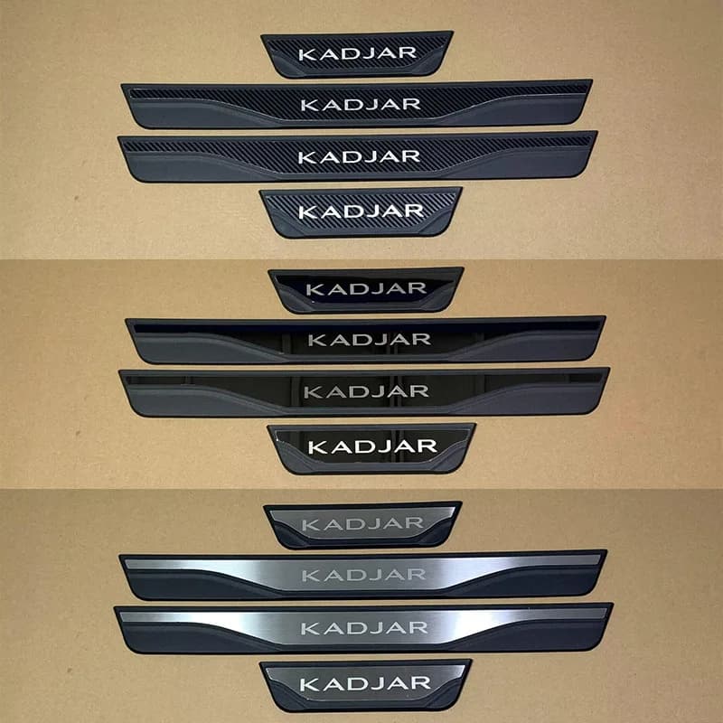 For Renault Kadjar 2015-2018 2019 2020 2021 2022 Door Sill Plate Stainless Steel Plastic Trims Interiors Accessories Auto Part
