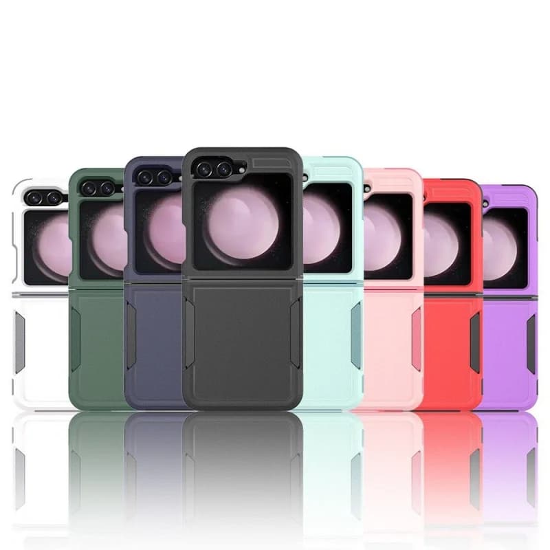 2 in 1 PC TPU Shockproof Protective Case Mobile Phone Case for Samsung Galaxy Z Flip 6 7 5 4 Ladies case