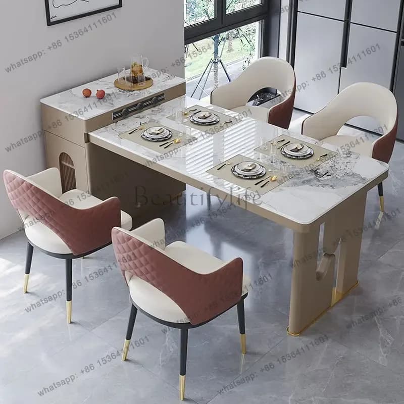 FG Minimalist Design Dining Tables Modern Multi Functional Restaurant Dining Tables Homestay Home Furniture Mesa De Jantar Lsdt