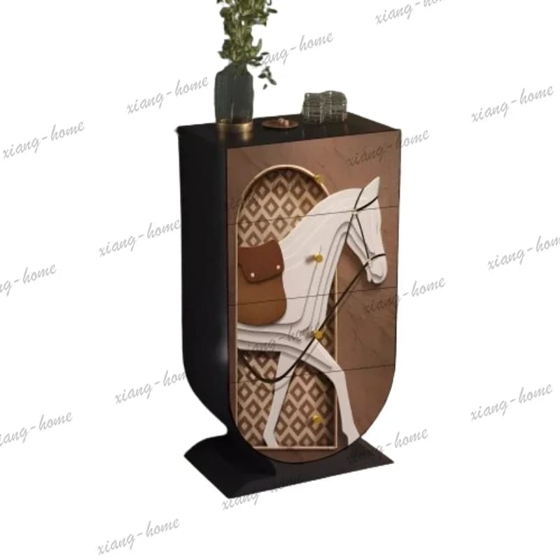 PG Organize Rustic Living Room Cabinets Drawers Wood Shelving Sideboard Living Room Cabinets Home Vitrina Furniture Home